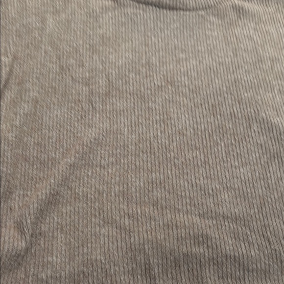 Urban Renewal Tan Crop Top remnants soft ribbed stretch - Picture 5 of 10